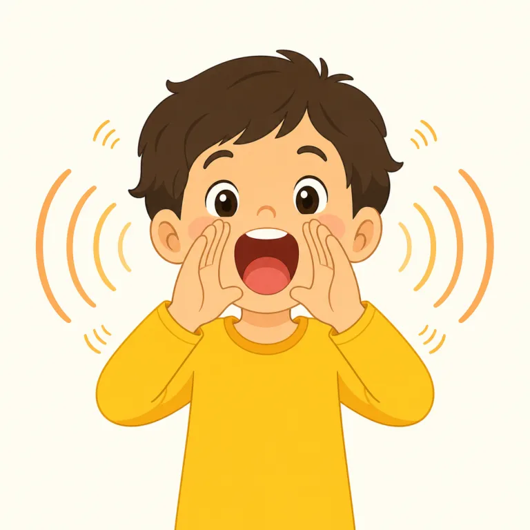 loudly（大きな声で、大きな音で・副詞）の覚え方イラスト — まず基礎語 loud「うるさい／音が大きい」を確実に押さえると、loudly は -ly が付いて「大きな音で、騒がしく」という副詞だとすぐ取れます