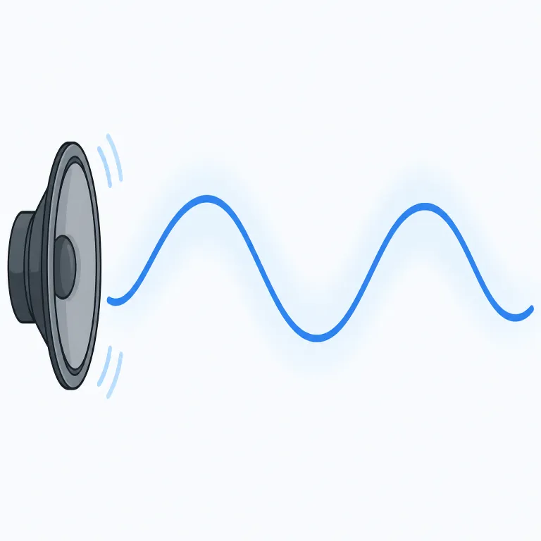 low frequency（低周波・名詞）の覚え方イラスト — low frequency の frequency は、物理で「波が1秒に何回振動するか」を表す量として考えます