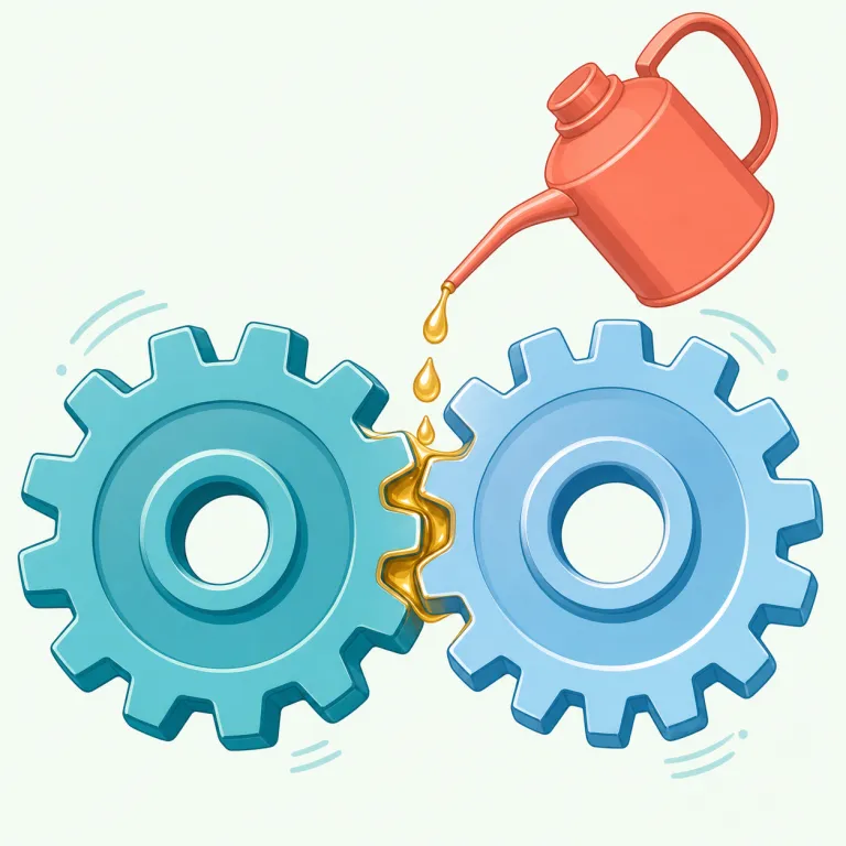 lubricant（潤滑剤・名詞）の覚え方イラスト — lubricate（油を差して滑りをよくする）を知っていると一気に覚えやすい