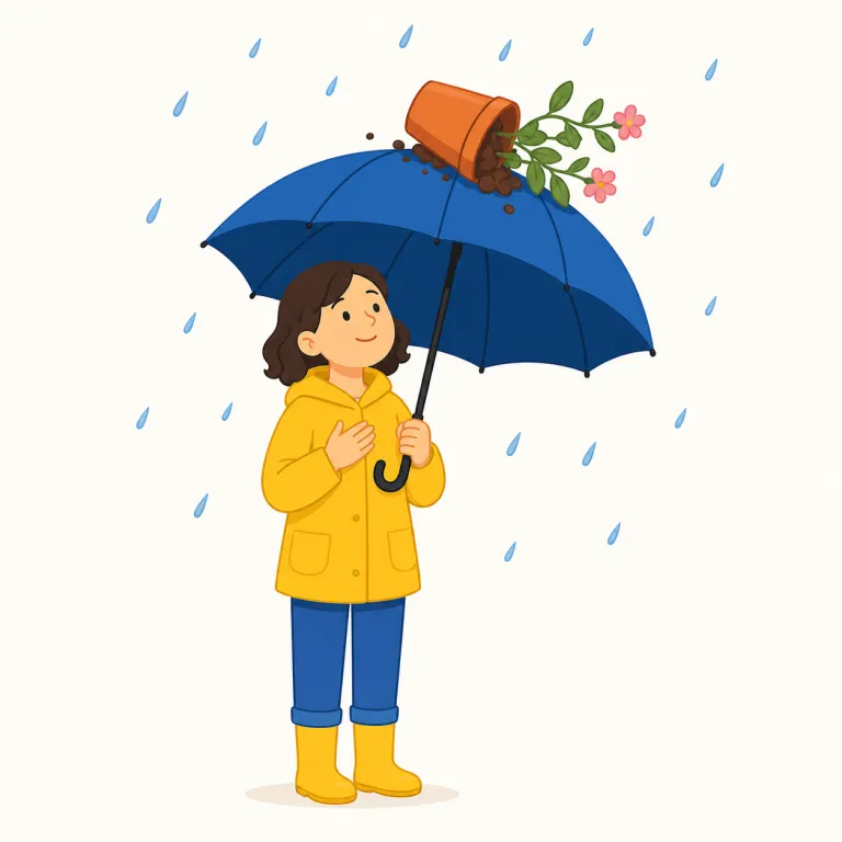 luckily（幸いなことに・副詞）の覚え方イラスト — luckily は lucky「幸運な」に -ly が付いた副詞です