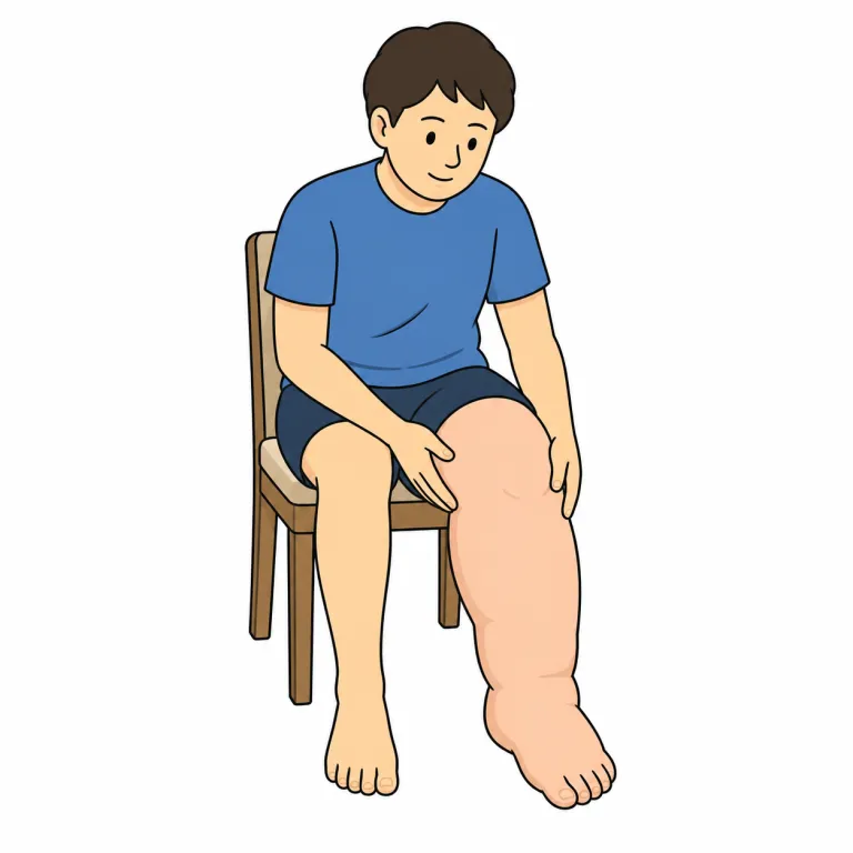 lymphedema（リンパ浮腫・noun）の覚え方イラスト