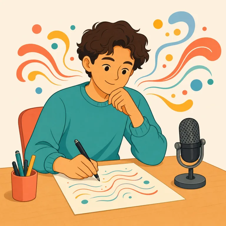 lyricist（作詞家・名詞）の覚え方イラスト — lyricist は lyric「歌詞」が見えればかなり覚えやすい語です