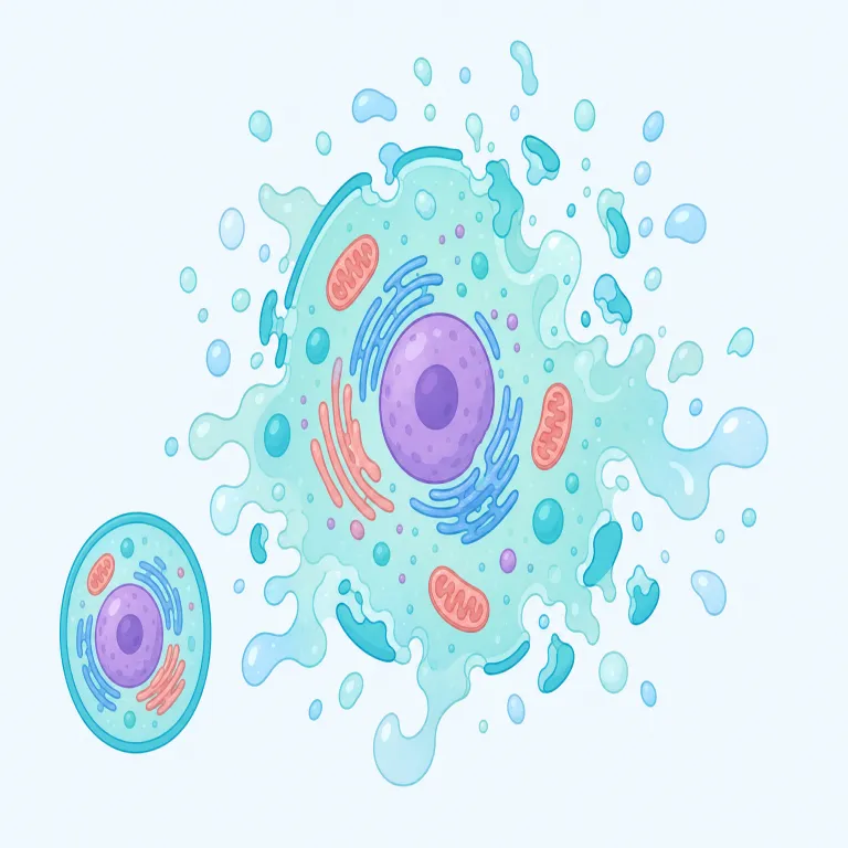 lytic（溶解性の・形容詞）の覚え方イラスト — 「lytic」は単独で丸暗記するより、`lysis` と対で覚えると定着しやすいです