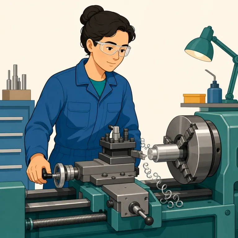 machinist（機械工・名詞）の覚え方イラスト — machine が見えたらまず「機械」