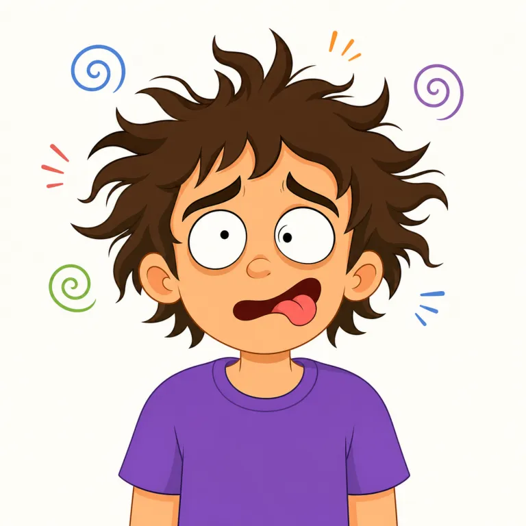 mad（怒った・形容詞）の覚え方イラスト — mad は madness（狂気）, madden（怒らせる）の中心にある語だと見ると覚えやすいです