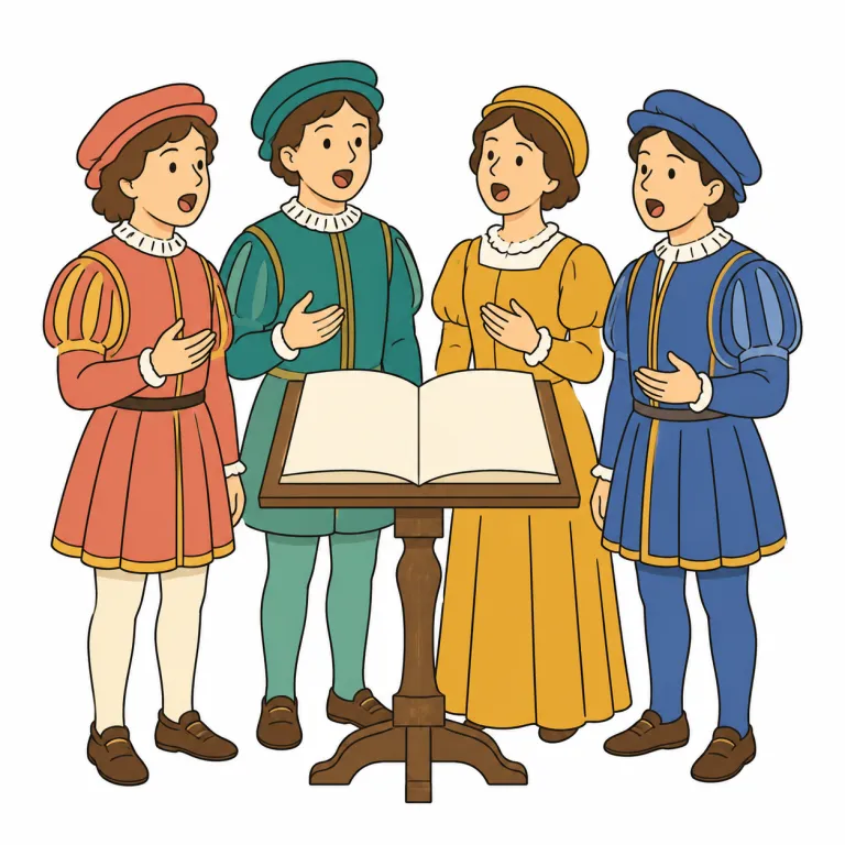 madrigal（マドリガル・noun）の覚え方イラスト