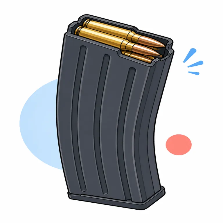 magazine（弾倉・noun）の覚え方イラスト