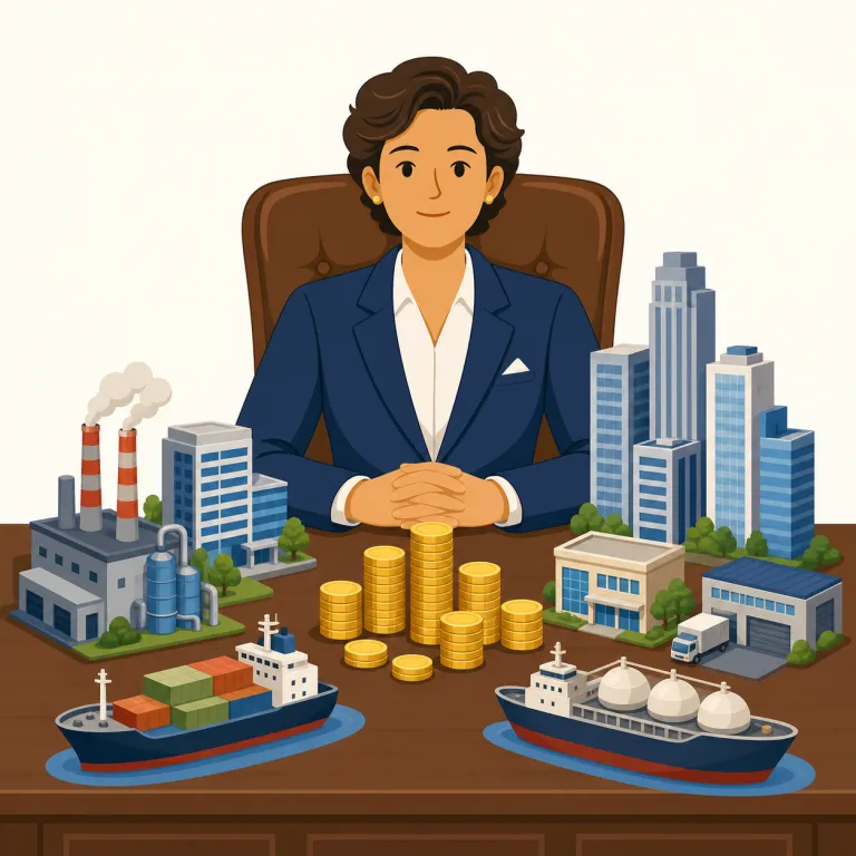 magnate（大実業家・名詞）の覚え方イラスト — magnate は magnify「拡大する」や magnificent「壮大な」と同じ magn-「大きい」の感覚で覚えるとよい語です