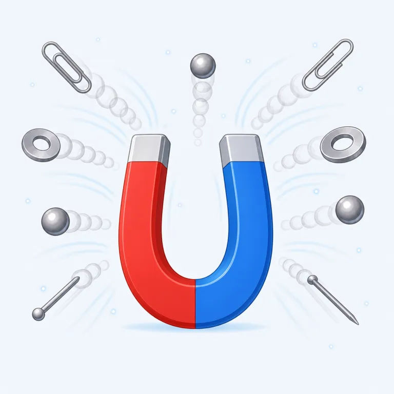 magnetically（磁気的に・副詞）の覚え方イラスト — magnet → magnetic → magnetically と一段ずつ広げて覚えると定着しやすいです