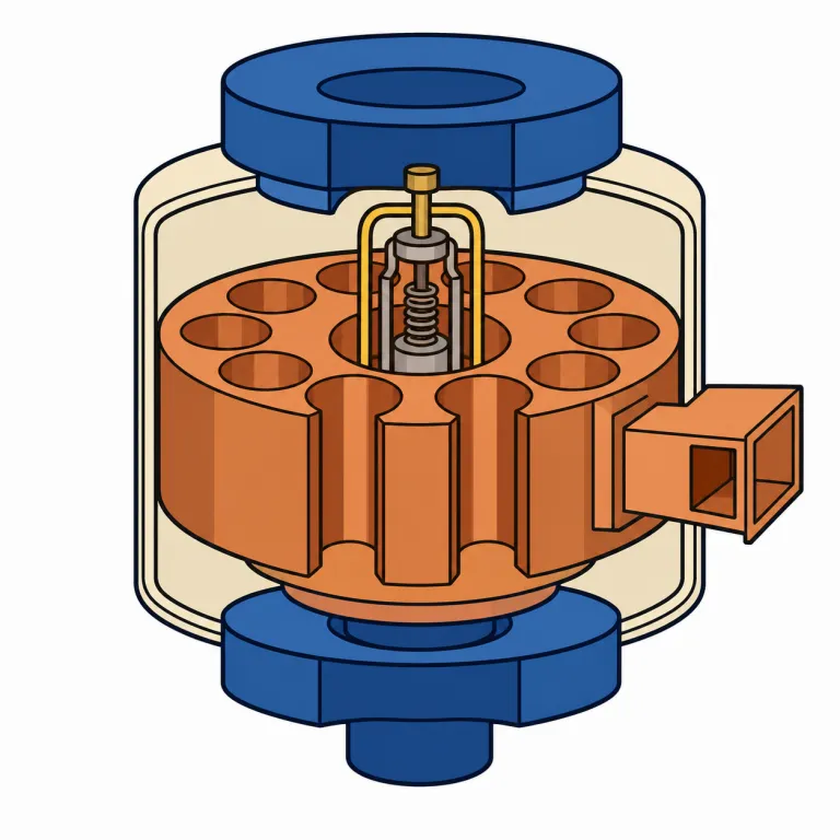 magnetron（マグネトロン・noun）の覚え方イラスト