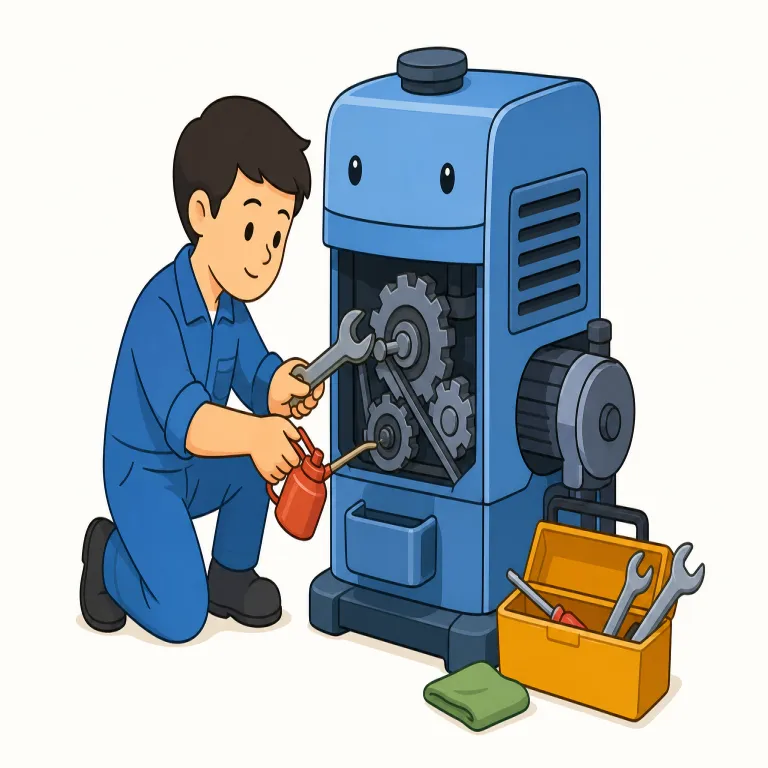 maintenance（維持、保守・名詞）の覚え方イラスト — maintenance は maintain + -ance と見ると覚えやすいです