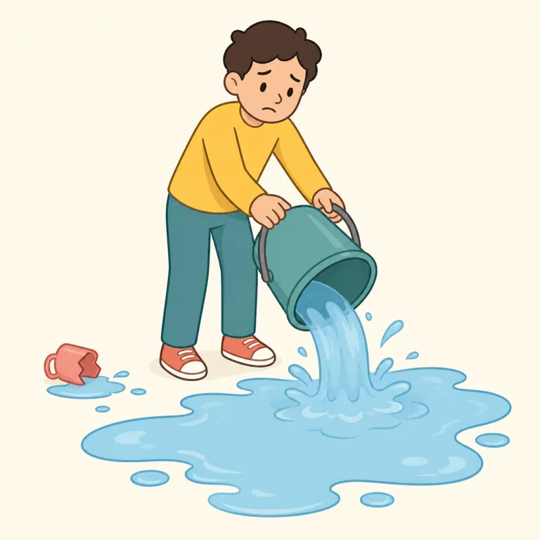 make matters worse（さらに悪化させる・イディオム）の覚え方イラスト — まず make A worse で「Aを悪化させる」を押さえ、そのAが matters（事態・問題）になった形と見ると覚えやすいです