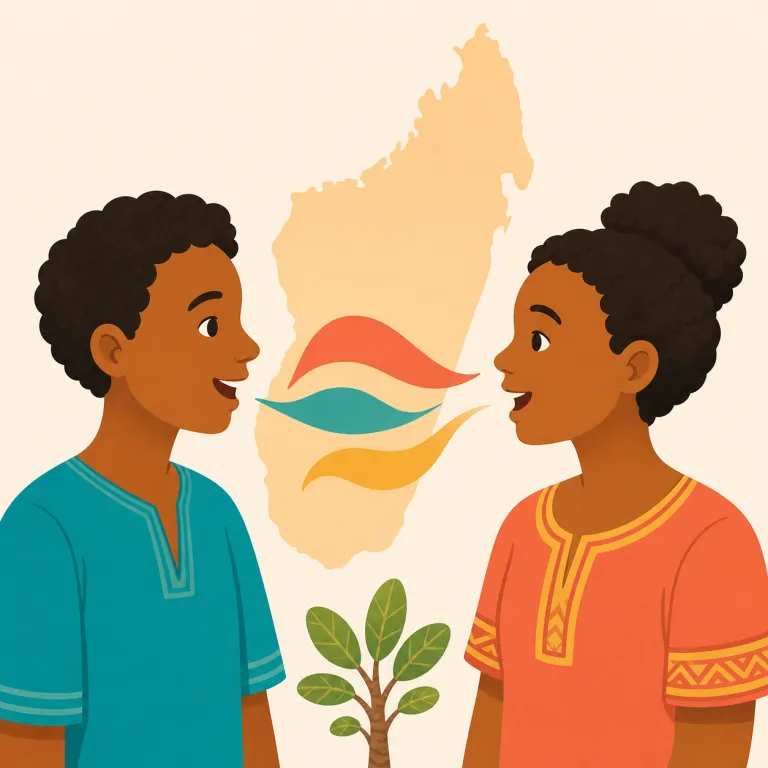 malagasy（マダガスカルの・形容詞）の覚え方イラスト — 形容詞としては「Malagasy + 名詞」の形を一つのラベルのように覚えると使いやすいです