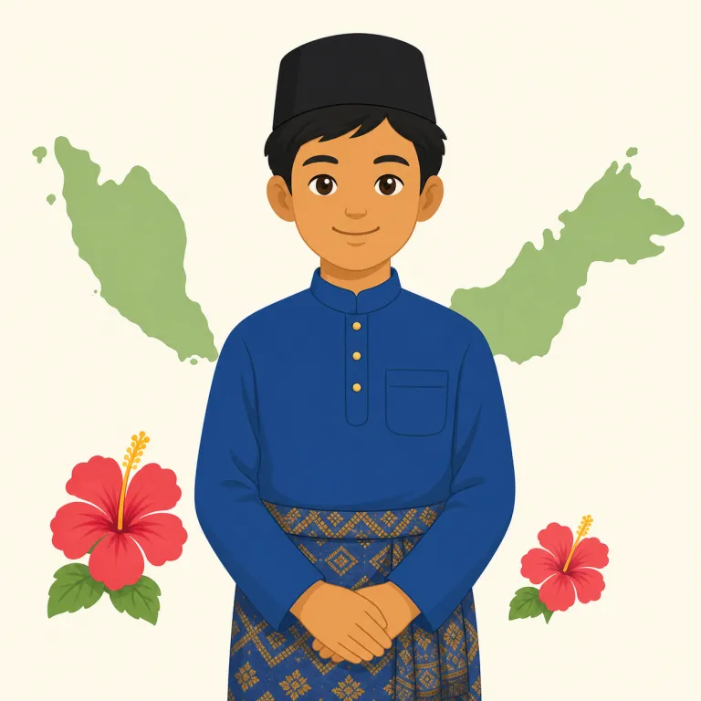 malaysian（マレーシア人・noun）の覚え方イラスト