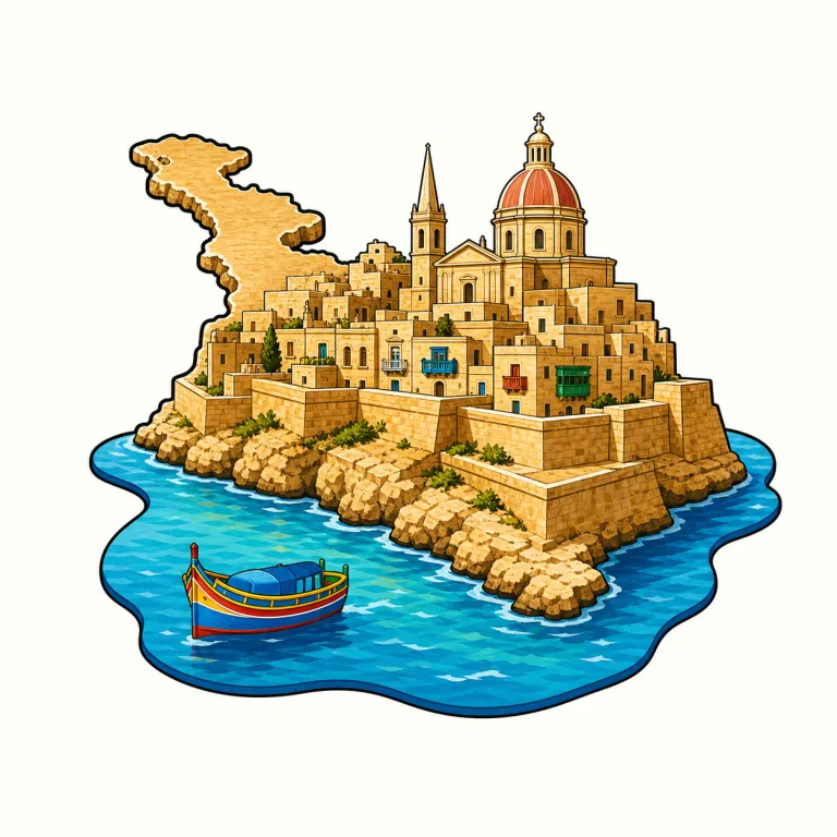 maltese（マルタの・adjective）の覚え方イラスト