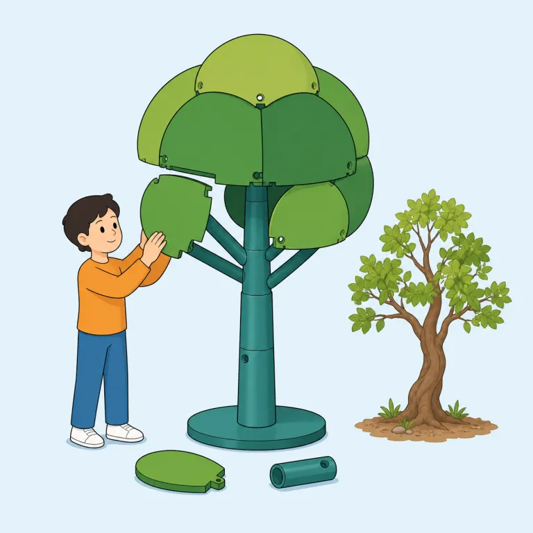 man-made（人工の・形容詞）の覚え方イラスト — man「人間」＋ made「作られた」なので、natural「自然の」の反対として覚えると分かりやすいです