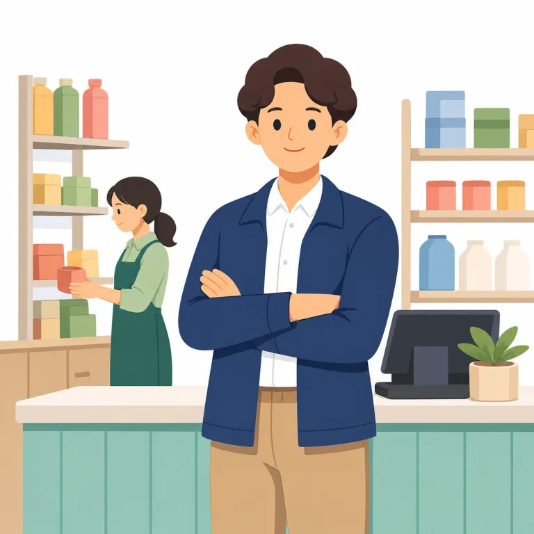 manager（管理者、責任者・名詞）の覚え方イラスト — manage を「うまく扱う・運営する」と知っていれば、manager はそのまま「運営する人」