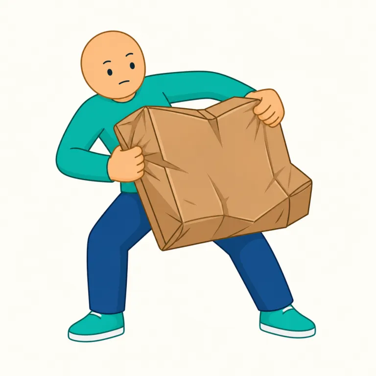 manhandleの覚え方イラスト