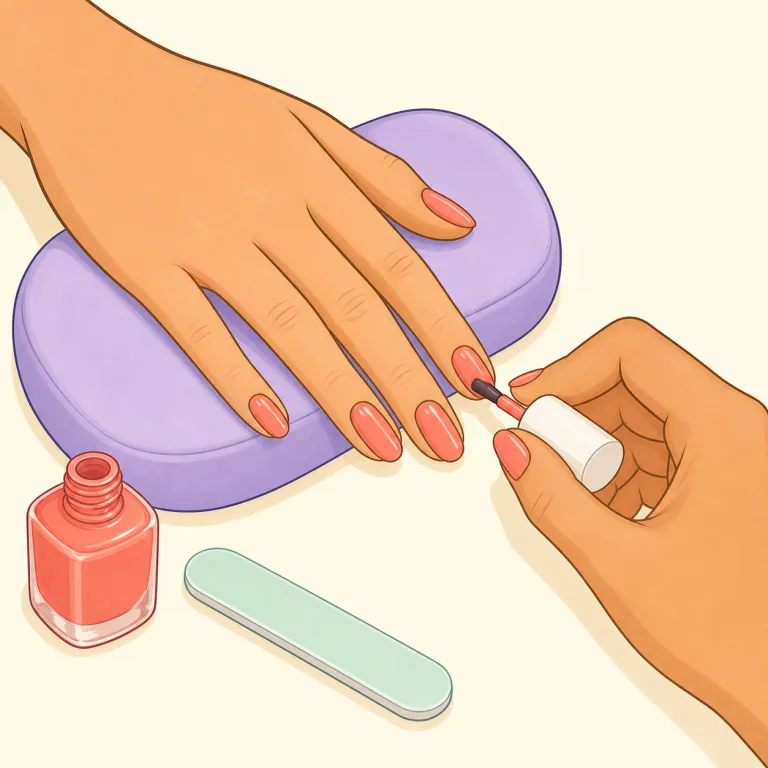 manicure（ネイルケア・名詞）の覚え方イラスト