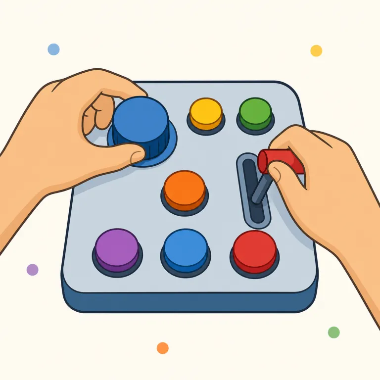manipulate（操作する・動詞）の覚え方イラスト — このエントリでは manipulate を、機械・ソフトウェア・データ・設定などを「手を加えて操作する」という意味で覚える