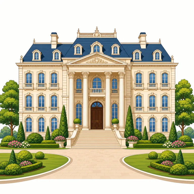 mansion（邸宅・名詞）の覚え方イラスト — まず最重要なのは、日本語の「マンション」に引っぱられないこと