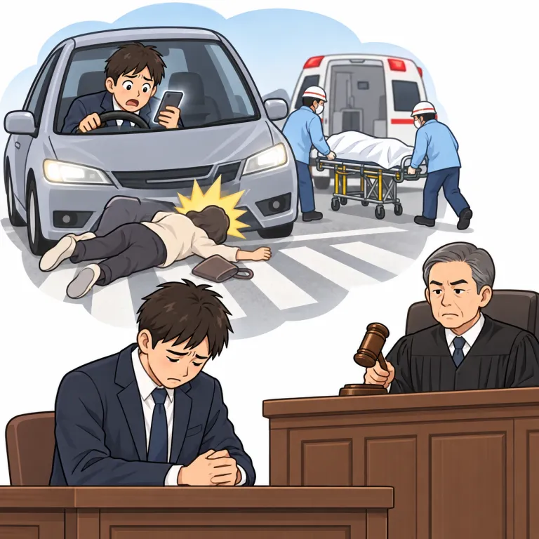 manslaughter（過失致死・noun）の覚え方イラスト