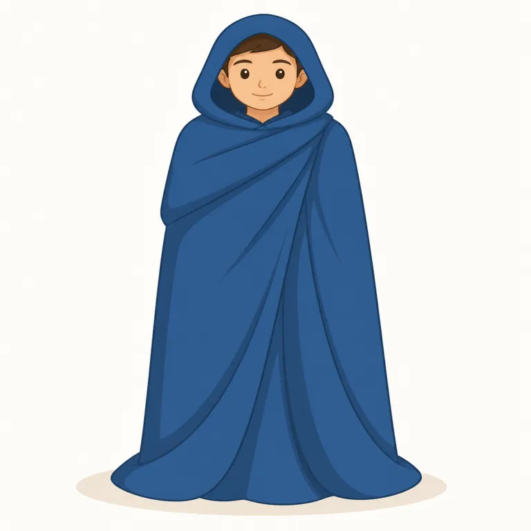 mantled（マントをまとった、覆われた・形容詞）の覚え方イラスト — mantled は mantle（マント・覆い）がそのまま形容詞化した形だと押さえると覚えやすいです