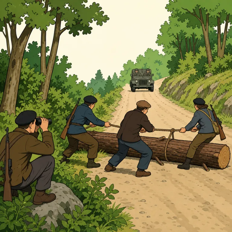 maquis（マキ（抵抗運動）・noun）の覚え方イラスト