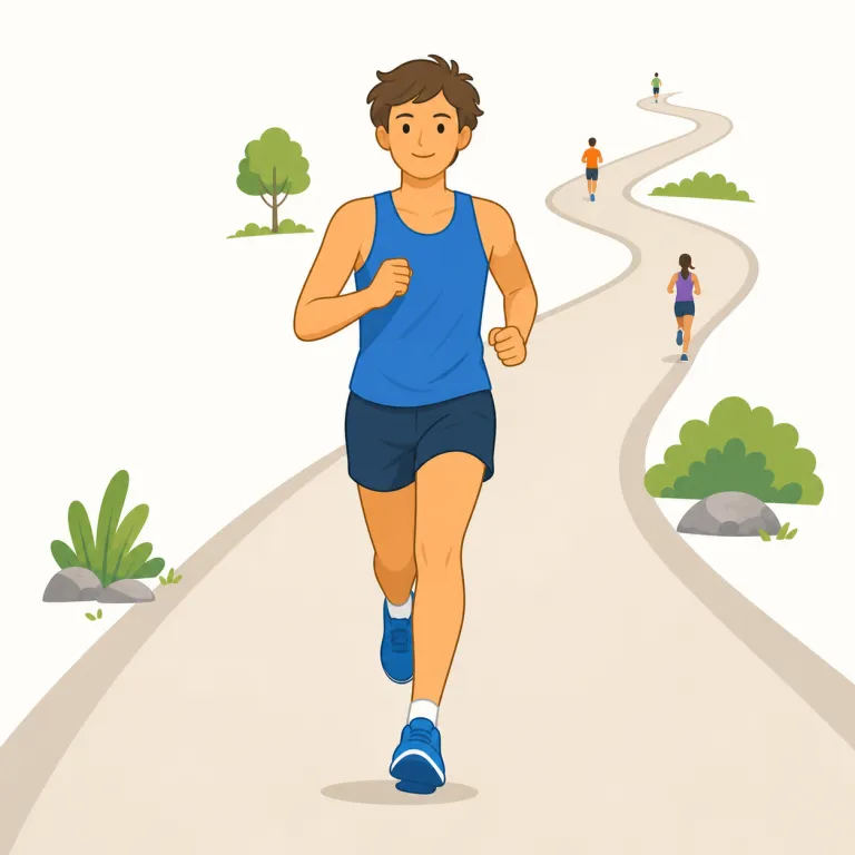 marathon（マラソン・名詞）の覚え方イラスト — 「extend」(延長する)の名詞形で、接尾辞が「-sion」となった単語です