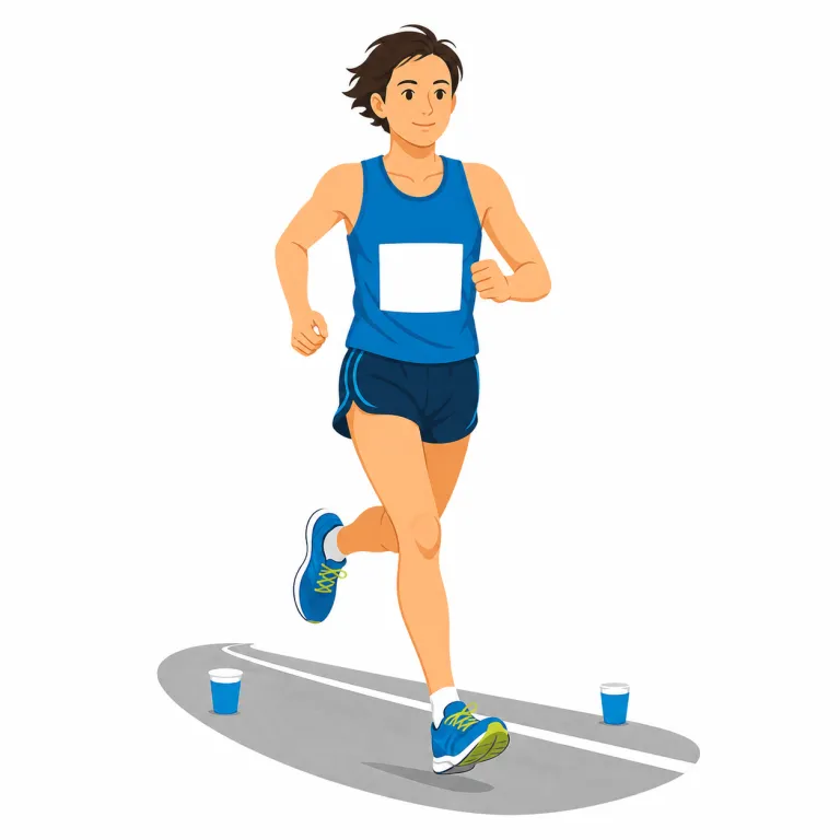 marathoner（マラソン選手・noun）の覚え方イラスト