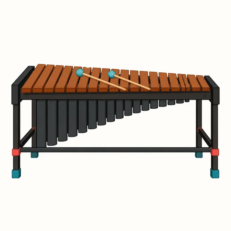 marimba（マリンバ・noun）の覚え方イラスト