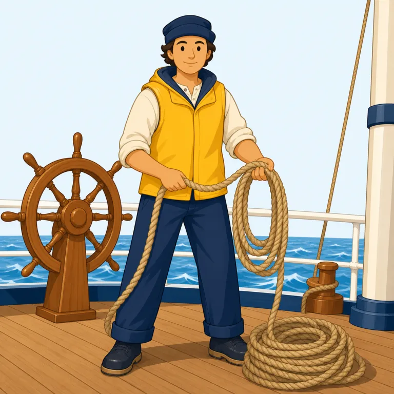 mariner（船員・名詞）の覚え方イラスト — marine（海の）や submarine（海中の）を知っていれば、marin- が「海」の仲間だとつかめる