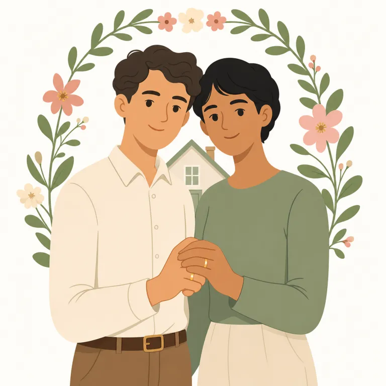 marital（夫婦の・形容詞）の覚え方イラスト — この「夫婦の」は、marital の基本義「結婚の・婚姻の」から一歩進んで、結婚している二人の関係や生活面に焦点を当てる用法として覚えるとよいです