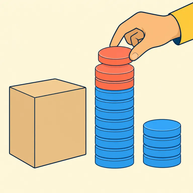 mark-up（上乗せ額・名詞）の覚え方イラスト — mark up が「価格を上げる」、その結果として加わる金額が名詞の mark-up だと関連付けると定着しやすい