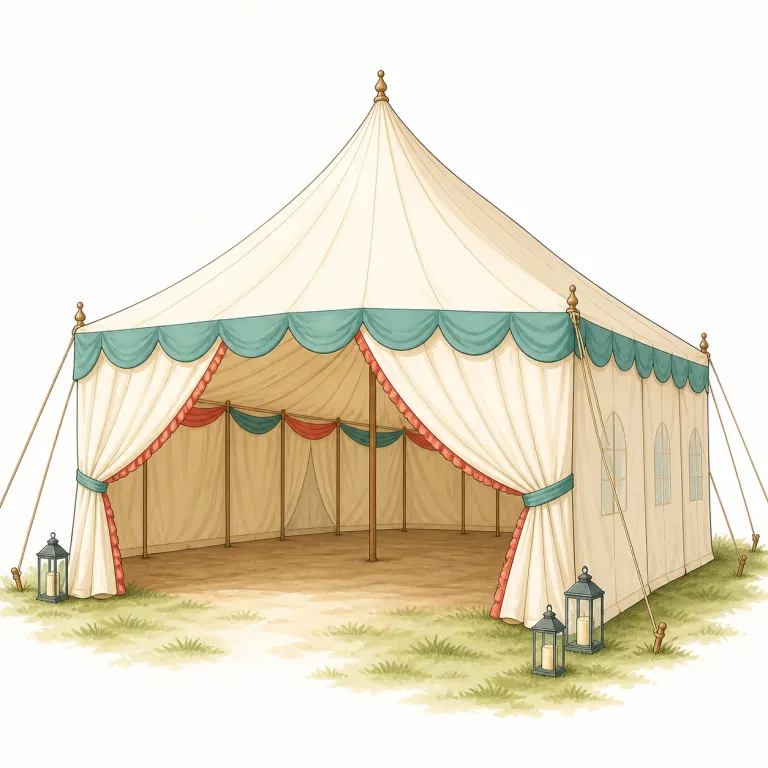 marquee（大テント・noun）の覚え方イラスト