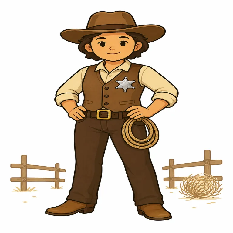 marshal（保安官・noun）の覚え方イラスト