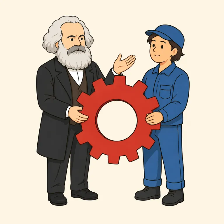 Marxism（マルクス主義・noun）の覚え方イラスト