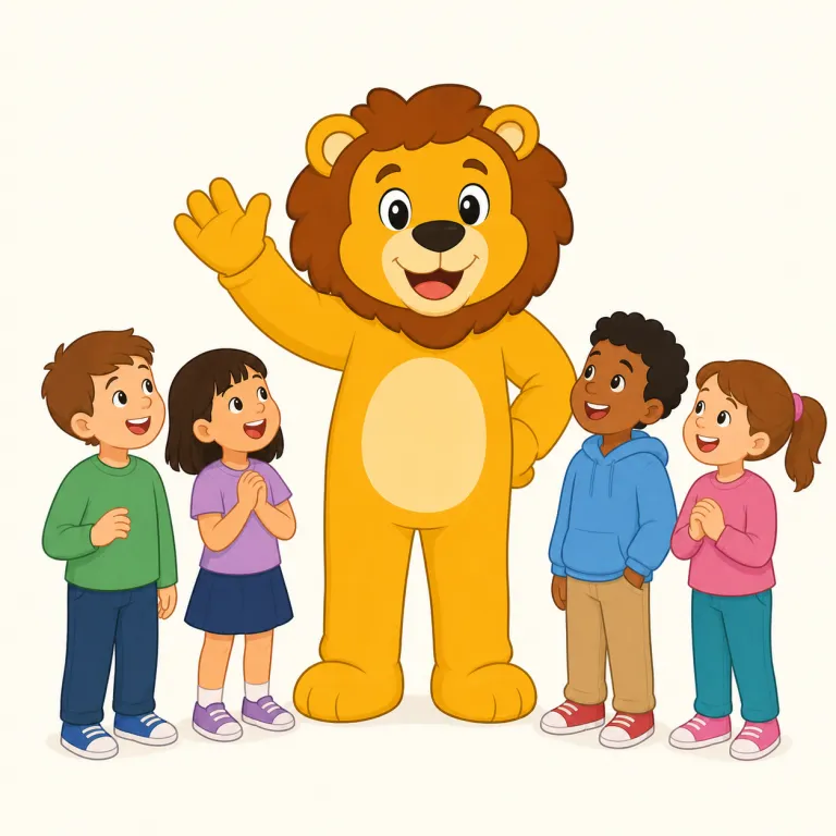 mascot（マスコット・名詞）の覚え方イラスト