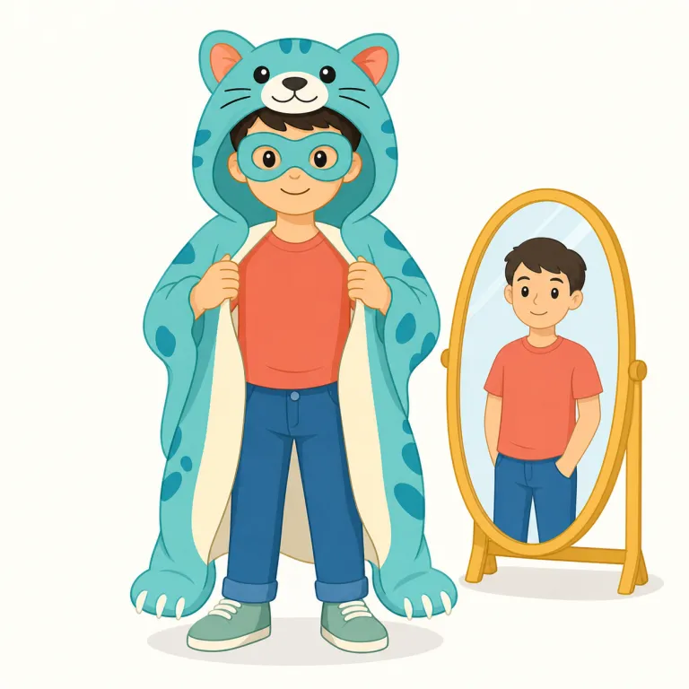 masquerading（〜を装う、なりすます・動詞）の覚え方イラスト — mask を含む語だと意識すると覚えやすいです