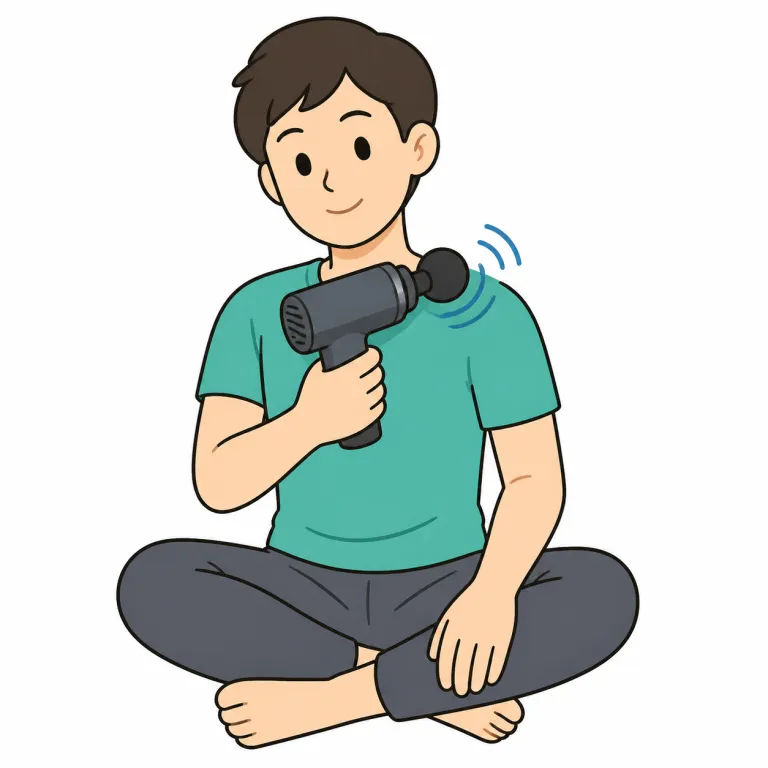 massager（マッサージャー・noun）の覚え方イラスト