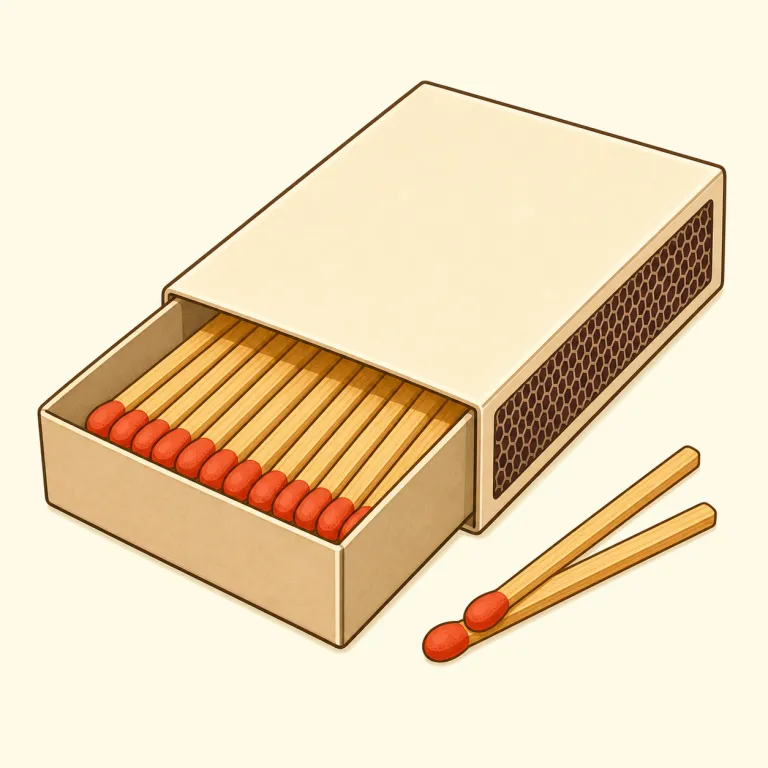 matchbox（マッチ箱・名詞）の覚え方イラスト — matchbox は、知っている単語 match と box をそのまま足した複合語として覚えるのが最短です