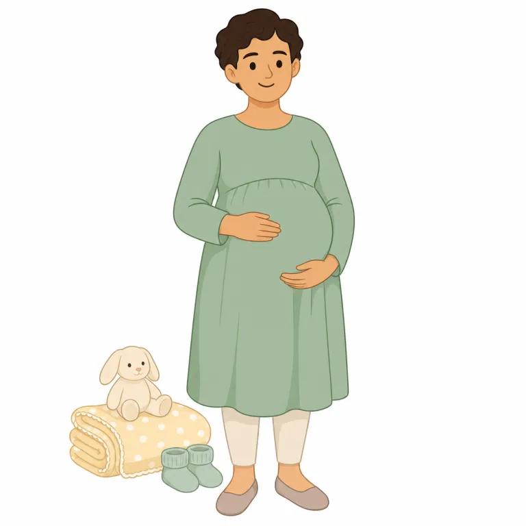 maternity（マタニティ・形容詞）の覚え方イラスト — maternal（母の、母性的な）を知っていると覚えやすく、maternity はそこから『妊娠・出産まわりのもの』へ広がる語