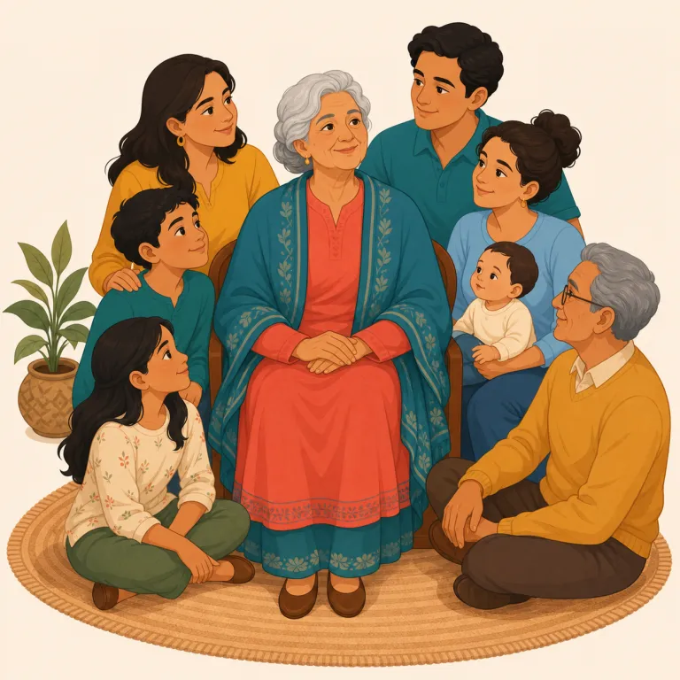 matriarch（女家長・名詞）の覚え方イラスト — patriarch（家父長）を知っていれば、その女性版と覚えるのが最短です