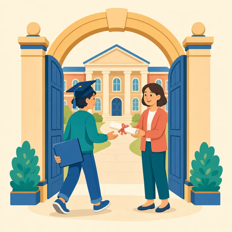 matriculation（入学・名詞）の覚え方イラスト — まず語尾の -ation で「行為・手続き」の名詞だと押さえる
