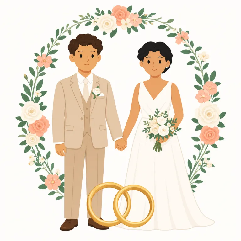matrimony（結婚・名詞）の覚え方イラスト — まず marriage と対比して覚えると定着しやすいです