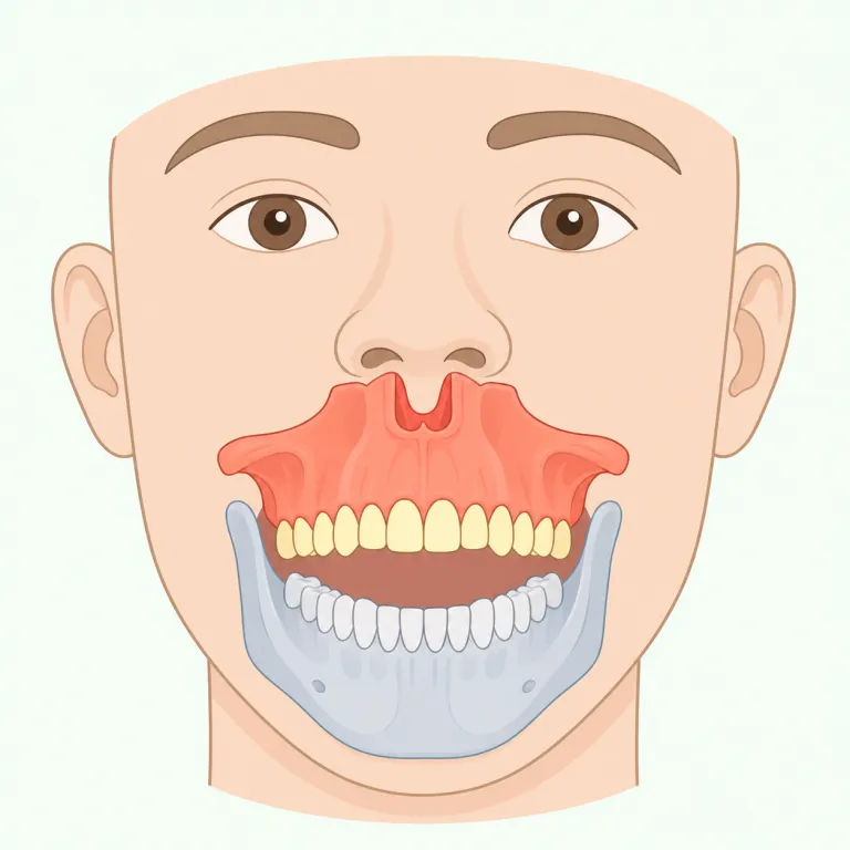 maxillary（上顎の・形容詞）の覚え方イラスト — 医療英語の形容詞として覚えると定着しやすい語です