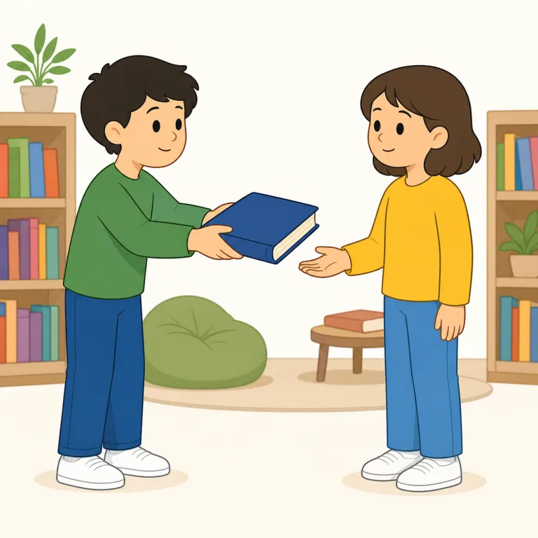 may i borrow this book（この本を借りてもいいですか・イディオム）の覚え方イラスト — まず核は borrow