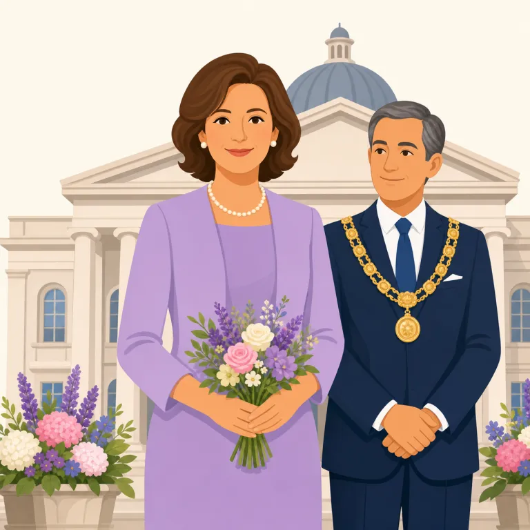 mayoress（市長夫人・noun）の覚え方イラスト