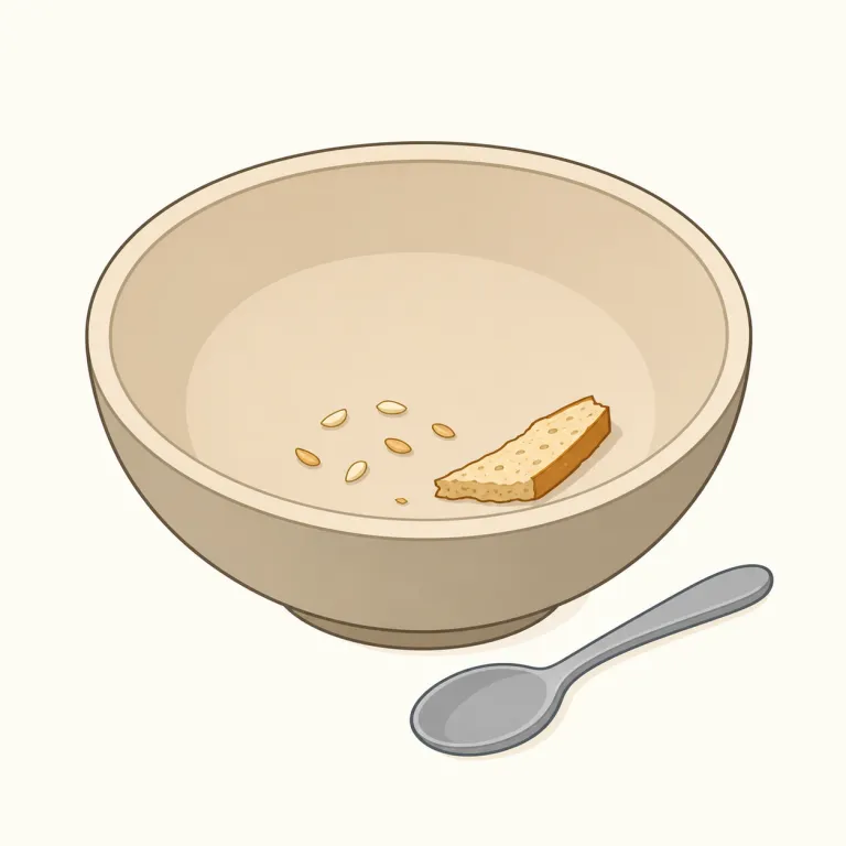 meager（貧弱な・形容詞）の覚え方イラスト — このエントリの meager は、身体が「やせた」という意味ではなく、量や質が期待より少なくて不十分な「貧弱な」を表します