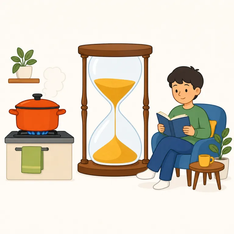meantime（その間・副詞）の覚え方イラスト — 副詞では「合間という時間」より、その時間内で何が起きたかに注目します